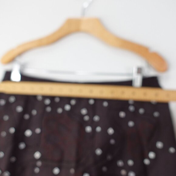 NOUGAT LONDON Linen Skirt Womens 10 Medium Brown Beaded Eyelet Light Boho Fairy - Picture 5 of 14